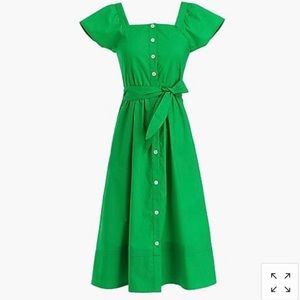 j. crew kelly green dress - size 4 -nwt